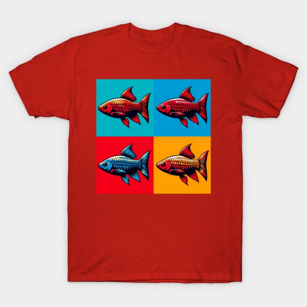 Cherry Barb - Cool Tropical Fish T-Shirt by PawPopArt